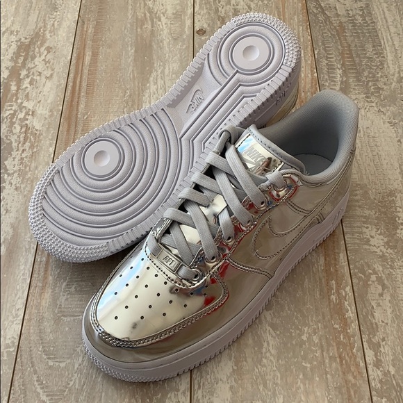 NWT Nike Air Force 1 liquid metal - Picture 7 of 8
